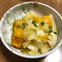 かぼちゃと玉ねぎの甘みがたまらない！温野菜サラダ